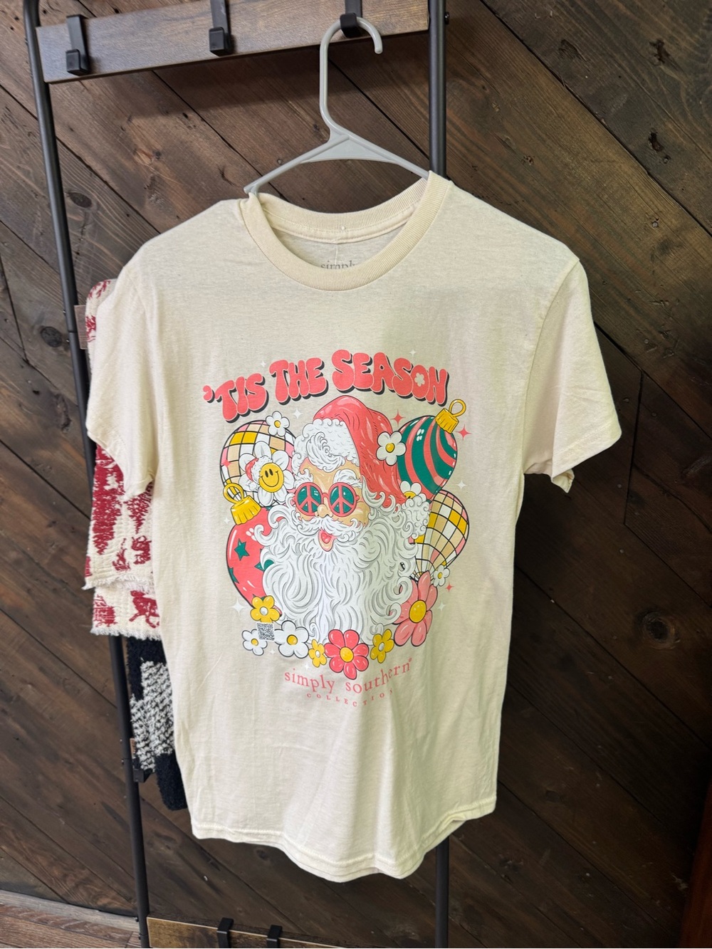 Simply Southern Adult 'Tis The Season Graphic Tee - Cream